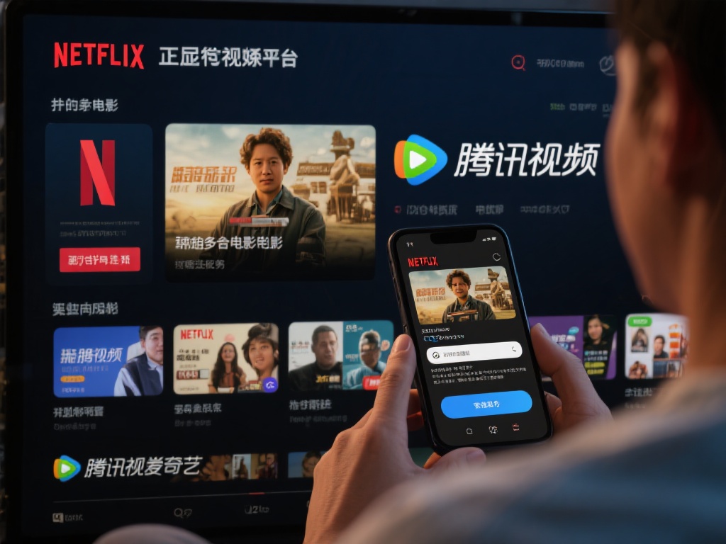借助正规流媒体平台：像Netflix、爱奇艺、腾讯